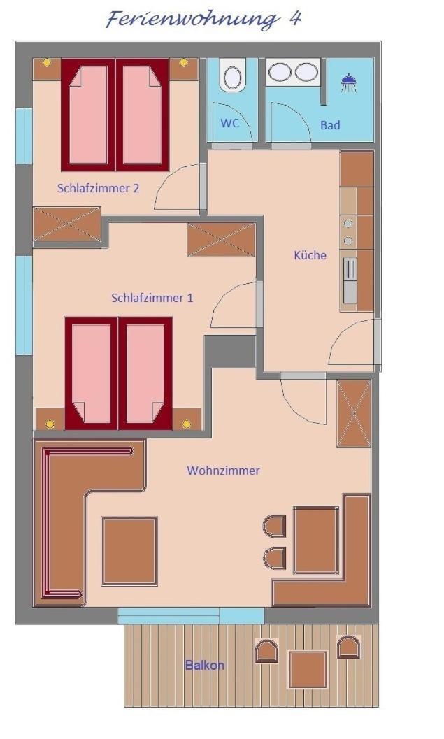 Appartamento Haus Schennach Mayrhofen Camera foto